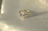 3.01CT Oval Lab Diamond Engagement Ring